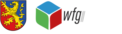 Die Logos der Wirtschaftsförderungs-Gesellschaft Rhein-Lahn und des Rhein-Lahn-Kreises.